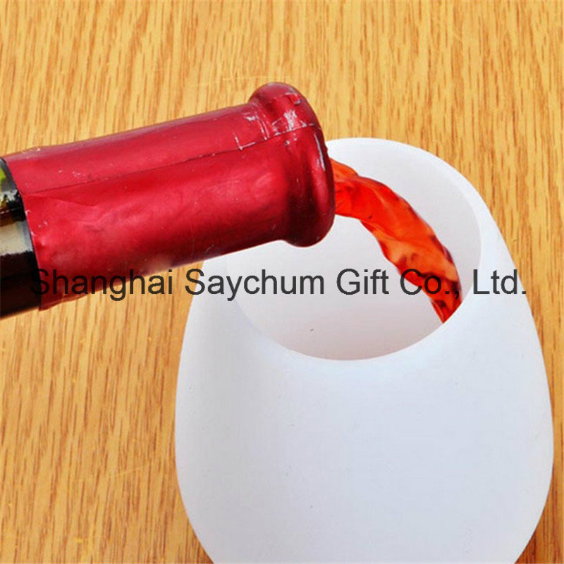 Custom Logo Silicone Wine Glasses Rubber Wine Cups