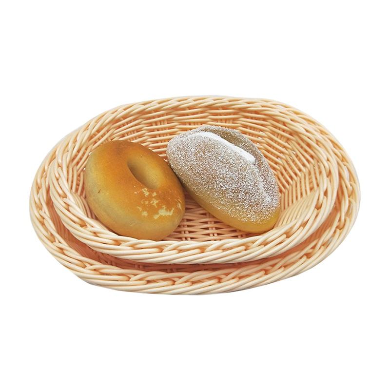 Kitchen Restaurant Baguette Bread Rattan Basket for Buffet
