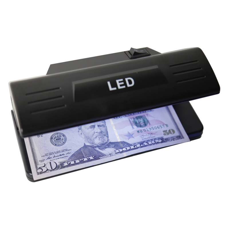 DC-318 LED UV Counterfeit Money Detector Fake Currency Detector Portable