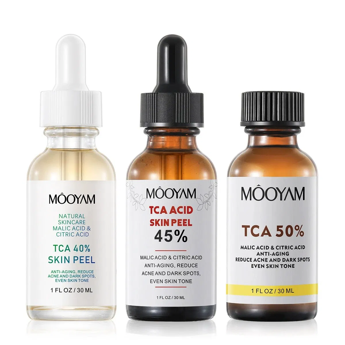 30ml Facial Peel Serum 40% 45% 50% Arbutin Niacinamide Green Tea Vitamin E Vegan Dark Spot Remover