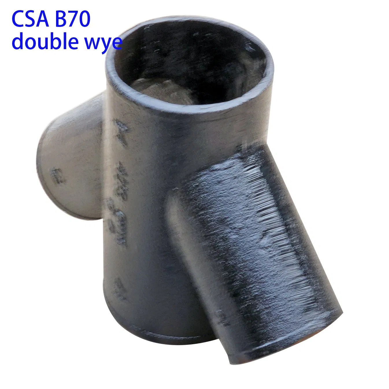 CSA B70 Hubless Cast Iron Soil Pipe Fittings Double Y Wye
