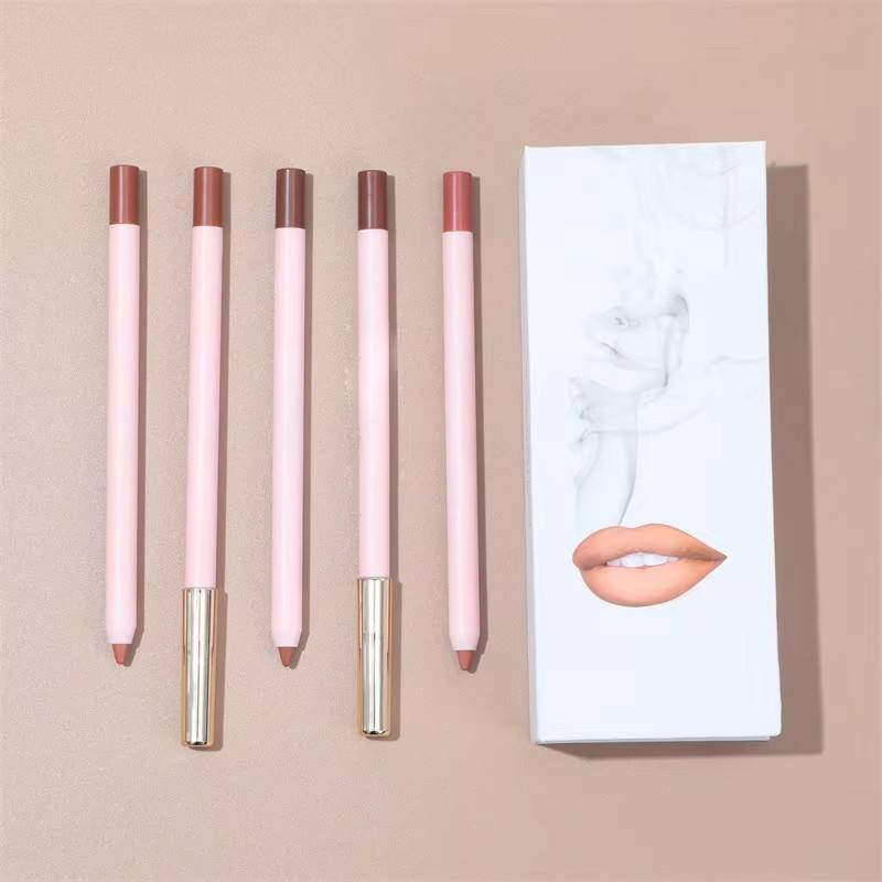 Vegan Non-Fading Long Lasting Private Label Lipliner Nude Matte Waterproof Lip Liner Custom Logo