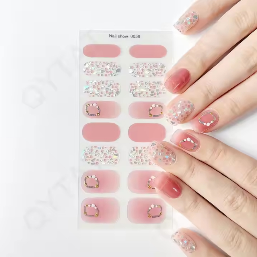 3D 5D Nail Wraps Nail Polish Nail Art Decoration Luxury Full Cover Nail Stickers