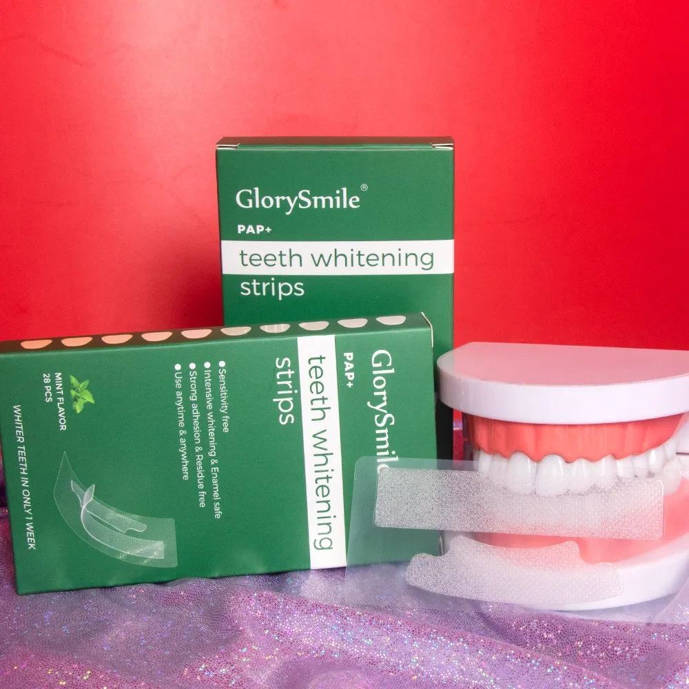 Wholesale Advanced Pap No Irritation Dental Bleaching Tooth Whitening Strips Private Label