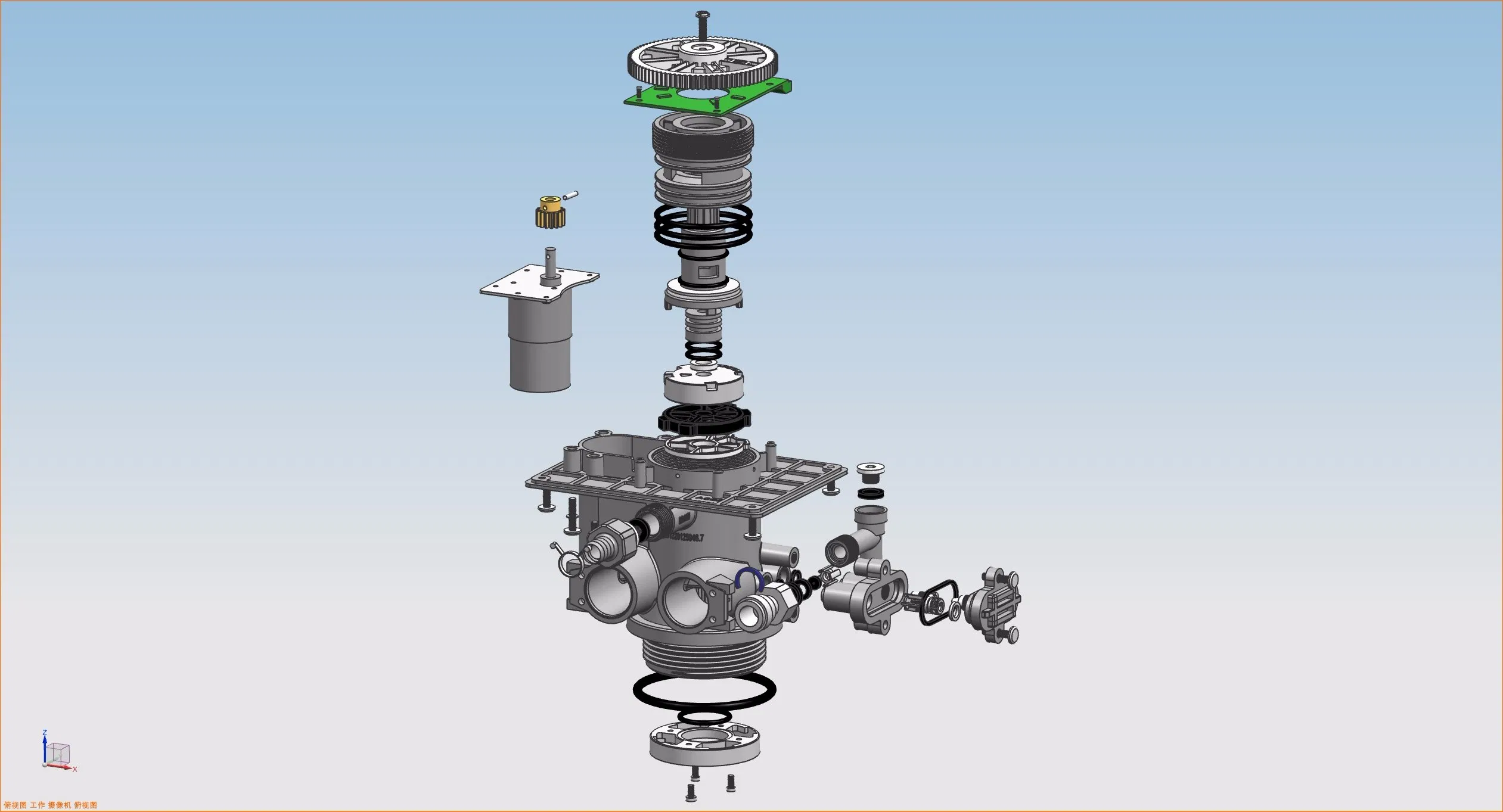 Automatic Water Softener Controller Valve Down Flush Regeneration