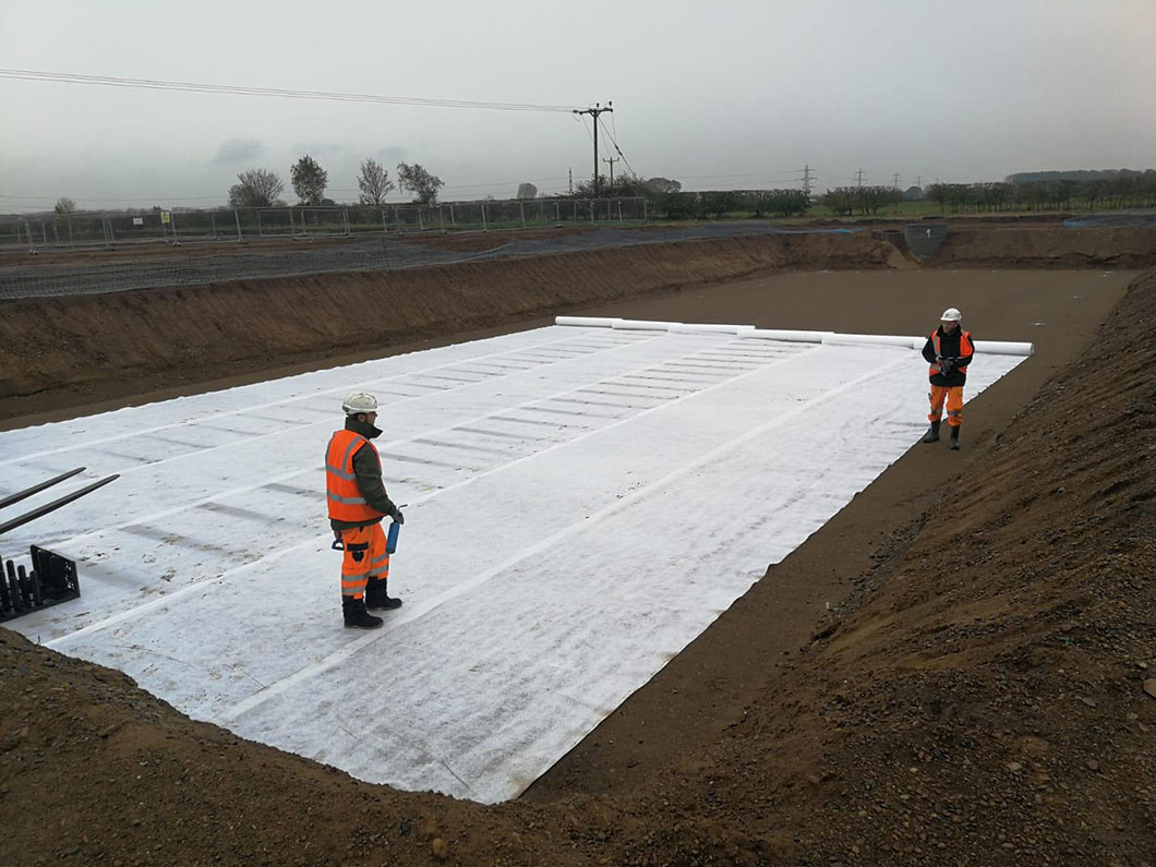 Bonded with Nonwoven Geotextile 1000G/M2 Sqm Geocomposite Geonet for Highway Drainage Price