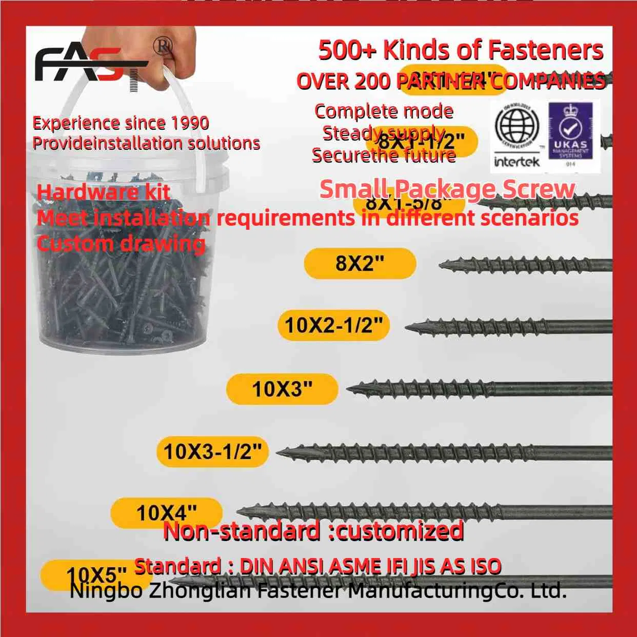 DIY Security Fasteners: Boxed Screws with Safety Accessories for Peace of Mind