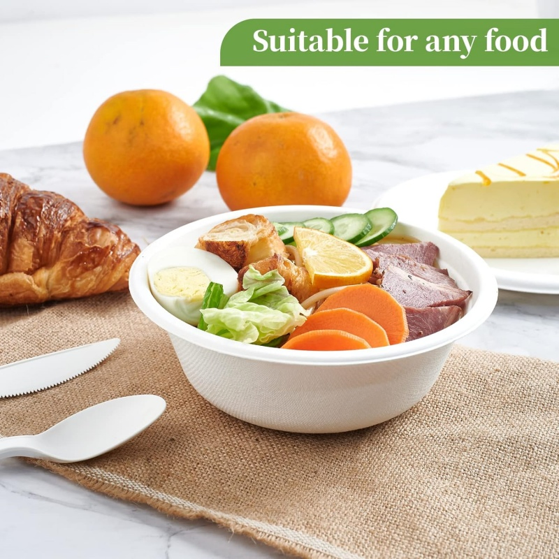 Eco-Friendly 12 Oz Disposable Paper Bowls for Eco-Conscious Parties