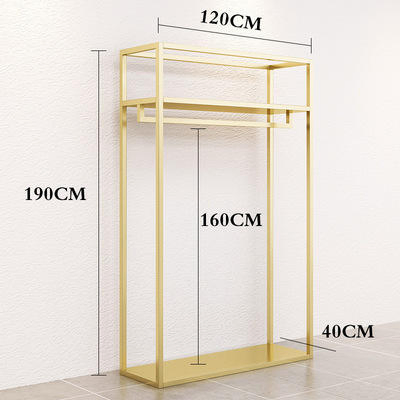 Custom Logo Adjustable Metal Clothing Hangers and Store Racks for Commercial Use