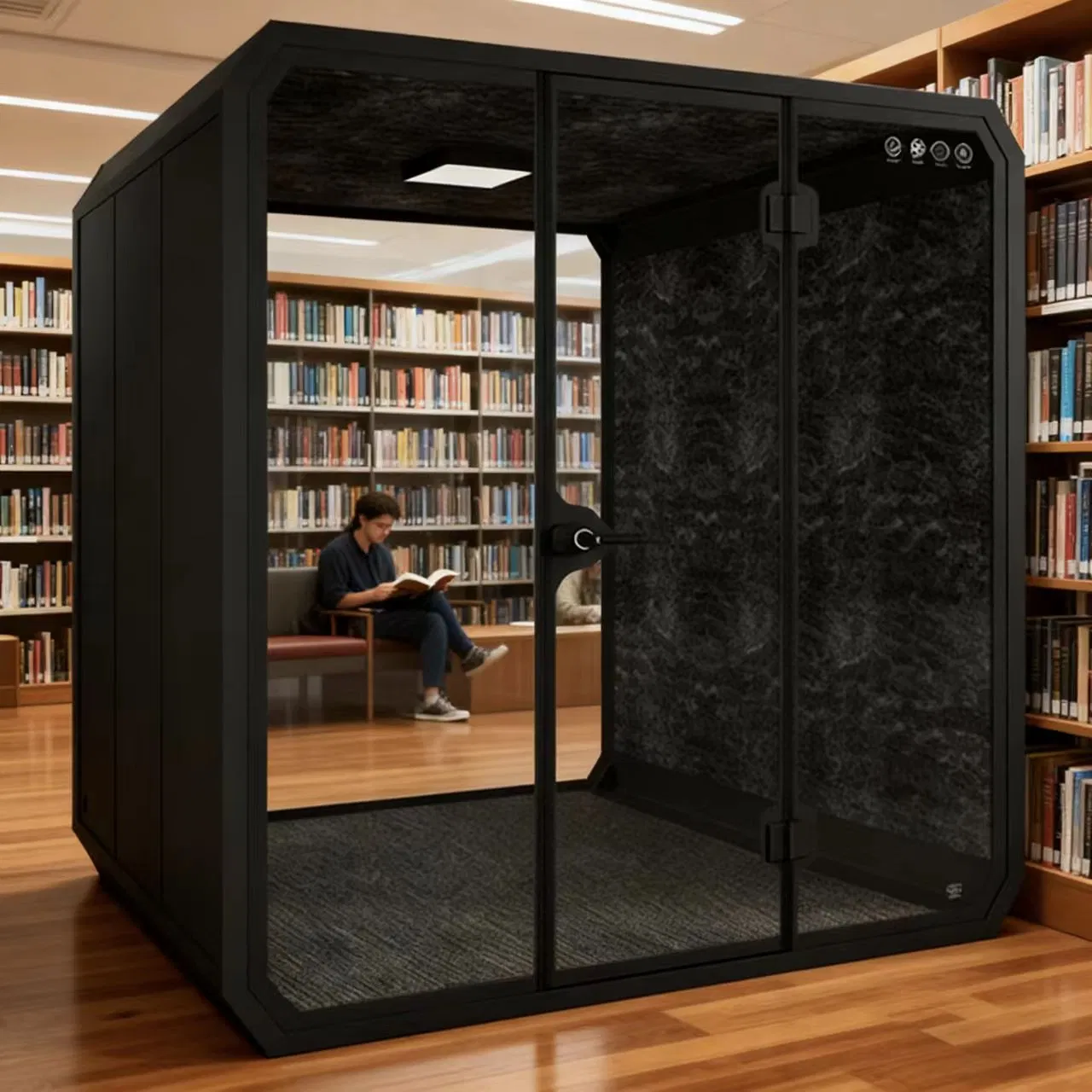 Office Workstation High Back Acoustic Private Public Waiting Area Office Pod