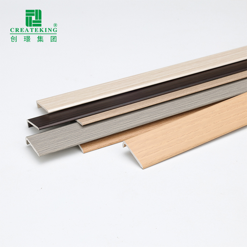 China Factory Customized Multicolor 24*4mm Waterproof L-Shaped UPVC Flooring Profiles
