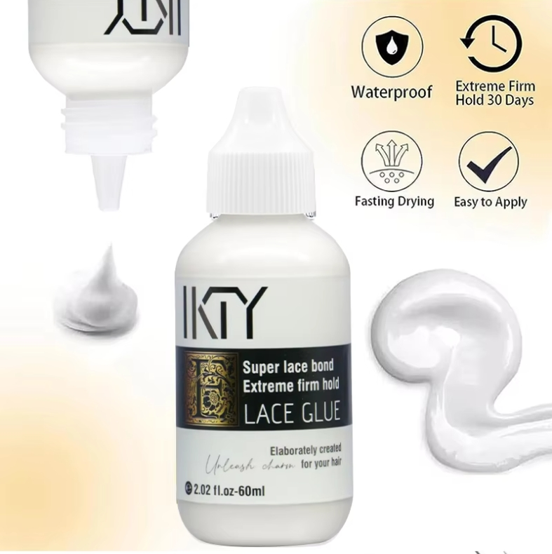 Cangty Strong Hold Transparent Fast Drying Matte/Natural Look Styling Lotion Non-Stretching Wig Glue Spray for Hair Repair Weaving