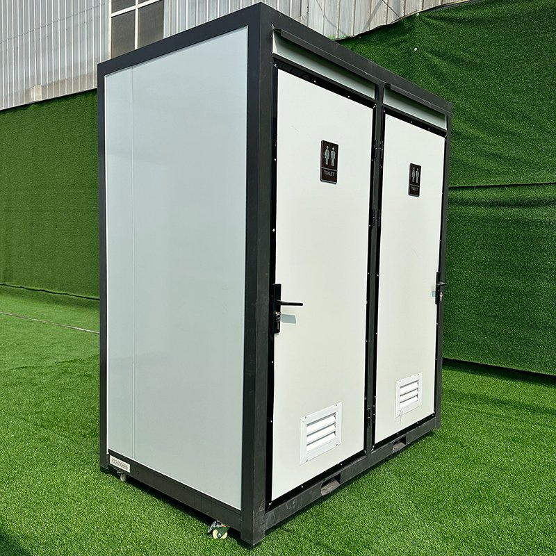 Fully Equipped Outdoor Container Toilet House Prefabricated Backyard Portable Bathroom Movable Toilet