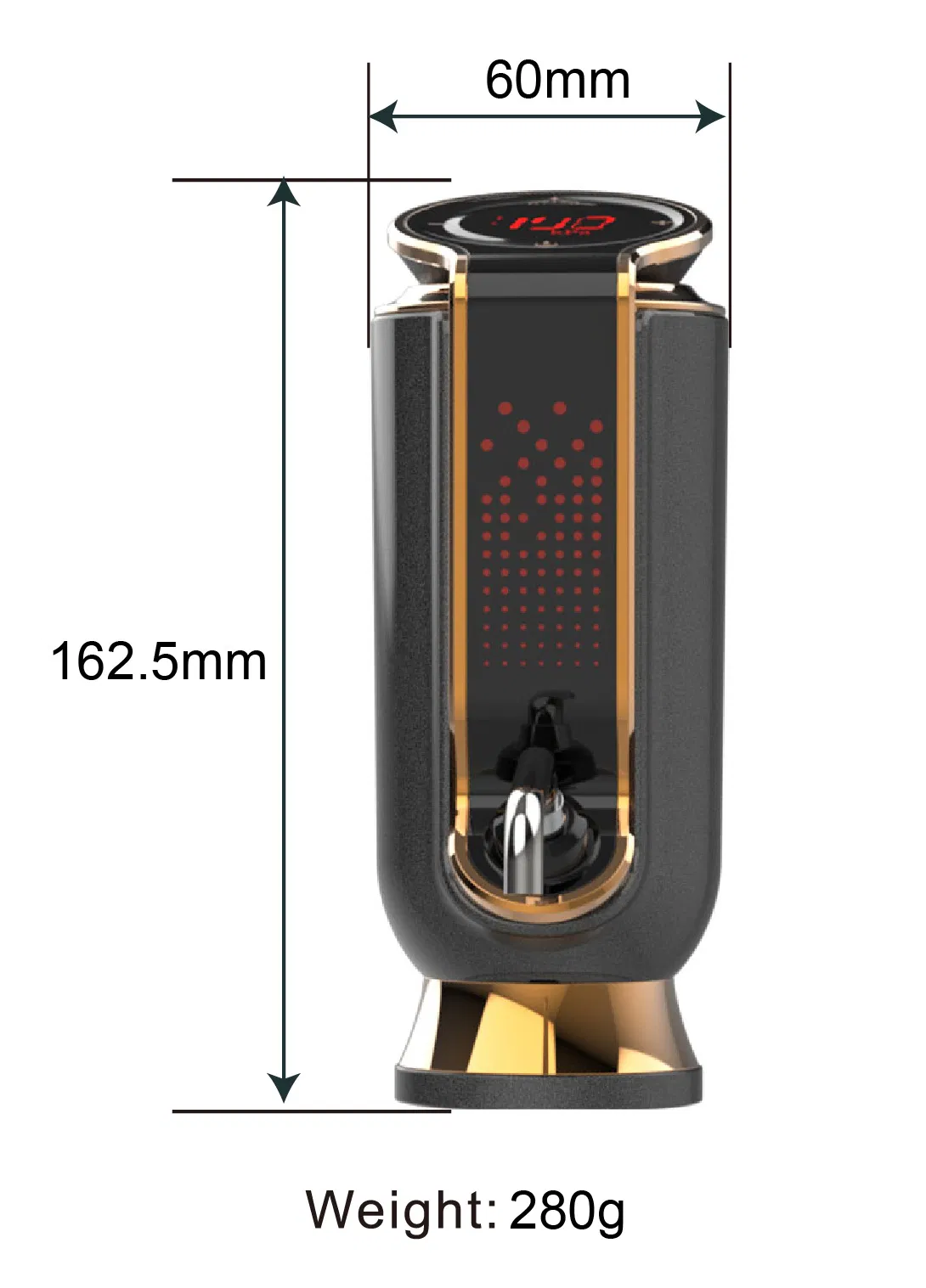 Electronic USB Charging Wine Aerator Pourer with Vacuum Saver