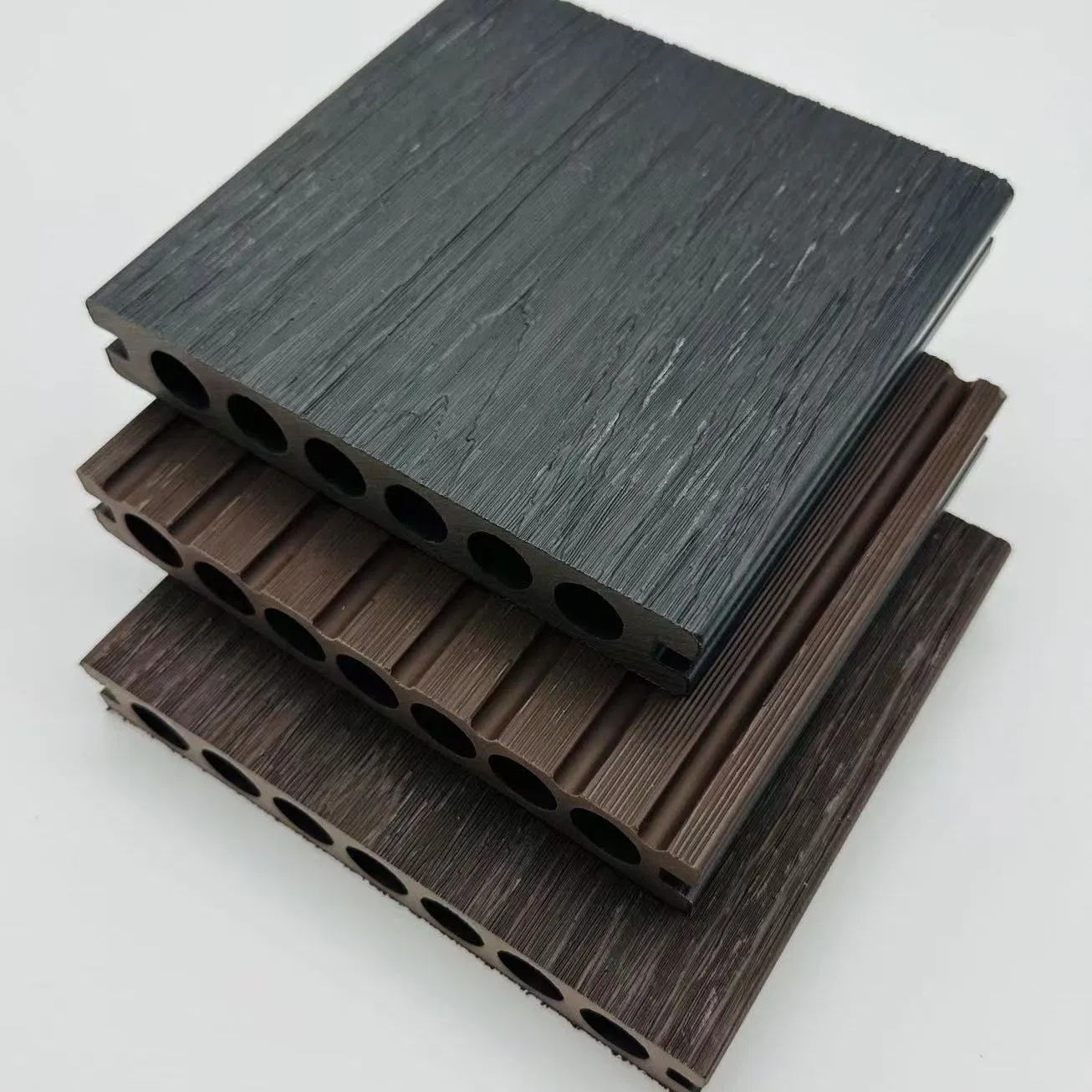 Outdoor Wear Resistance PVC/WPC Wood Plastic Composite Decking Board ODM