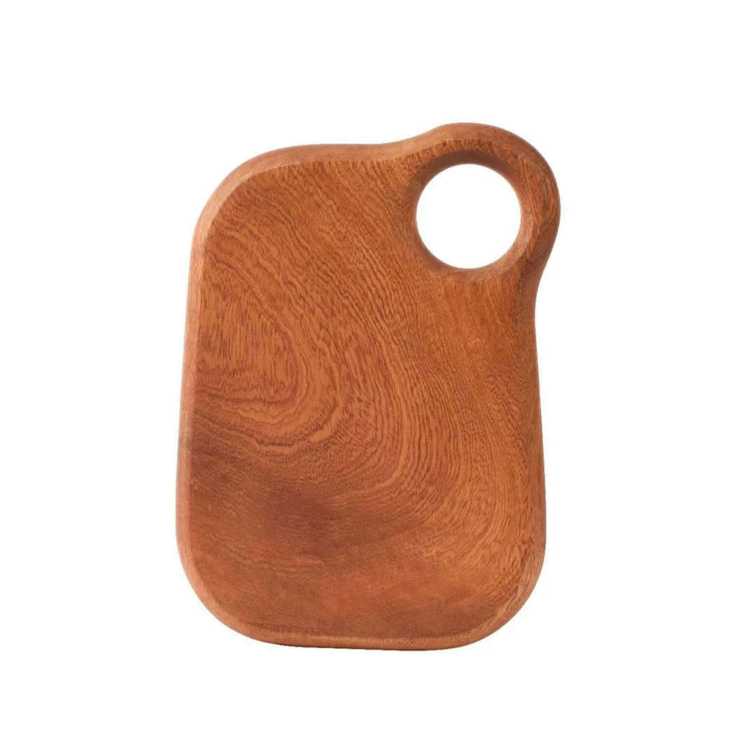 Детская разделочная доска-тарелка из эбенового дерева