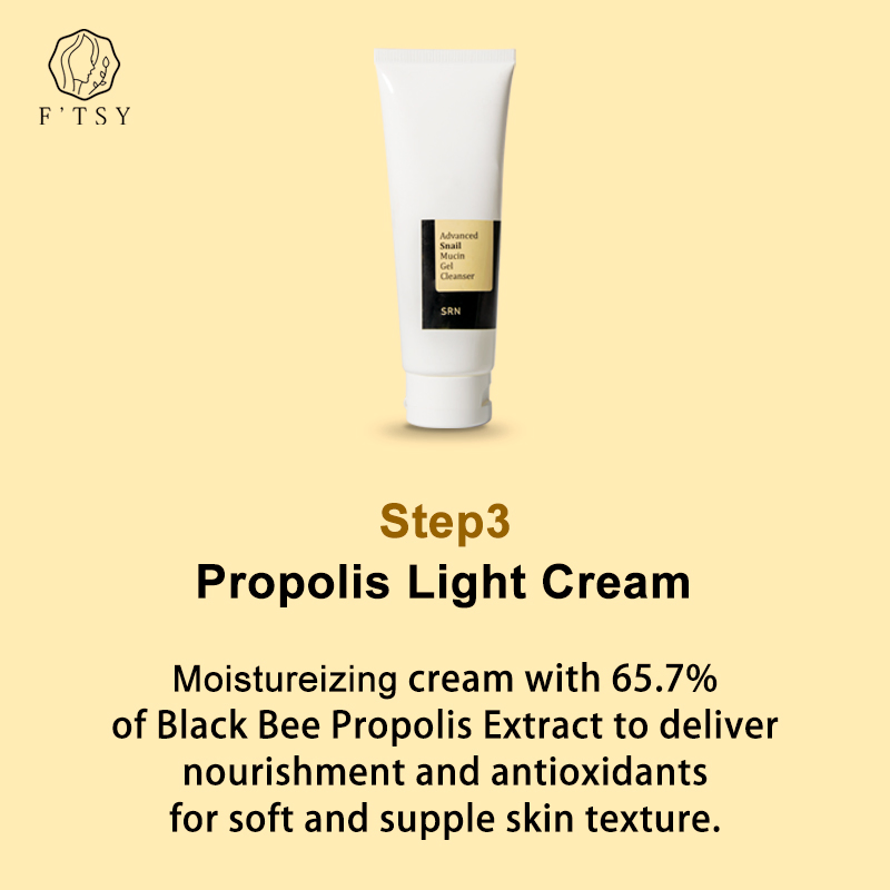Private Label Korea Face Care Vitamin C Serum for Face Whitening Skin Purifying Bee Propolis Serum