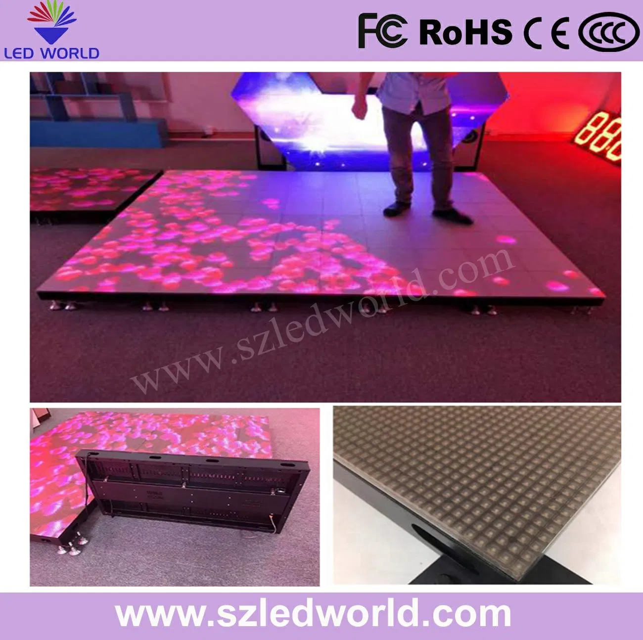 P6.25 Outdoor IP65 Acrylic Dancing LED Display with Radar System Suitable for Small Area