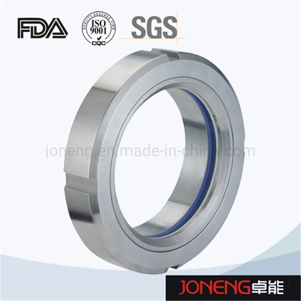 Hastelloy Sanitary Round Union Pipe Fitting Type Pressure Manhole with Sight Glass Tank Accessory (JN-SG2002)