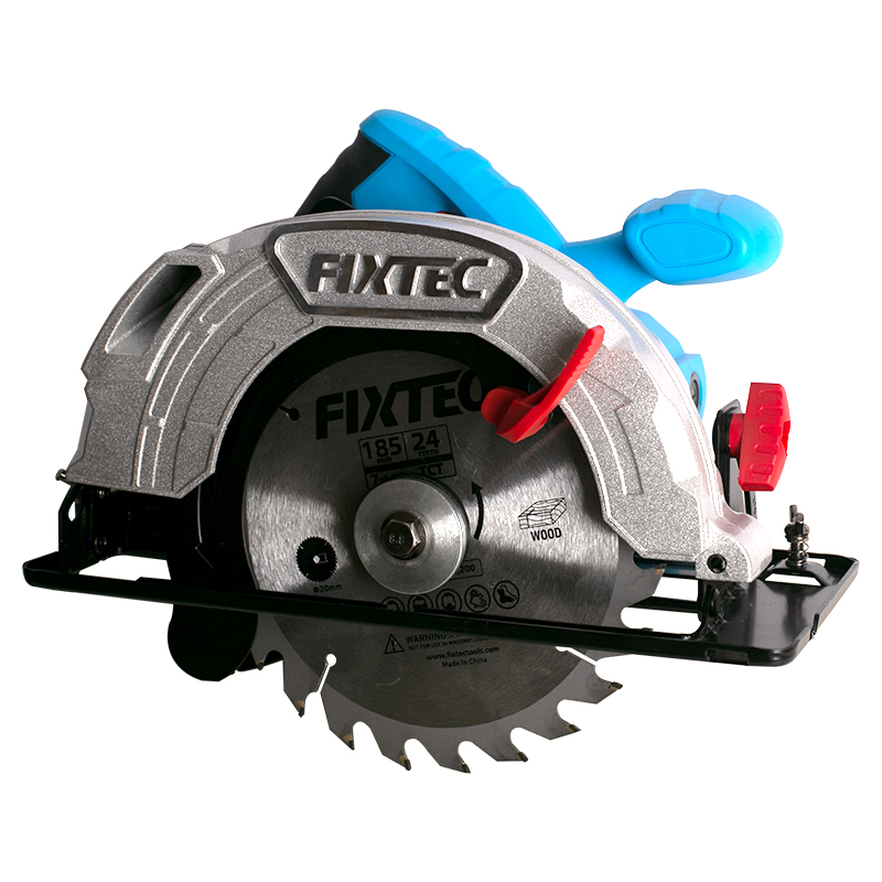 Fixtec Power Saws Industrial 1200W 185mm Mini Electric Circular Saw Guide Track Machine with VDE Plug