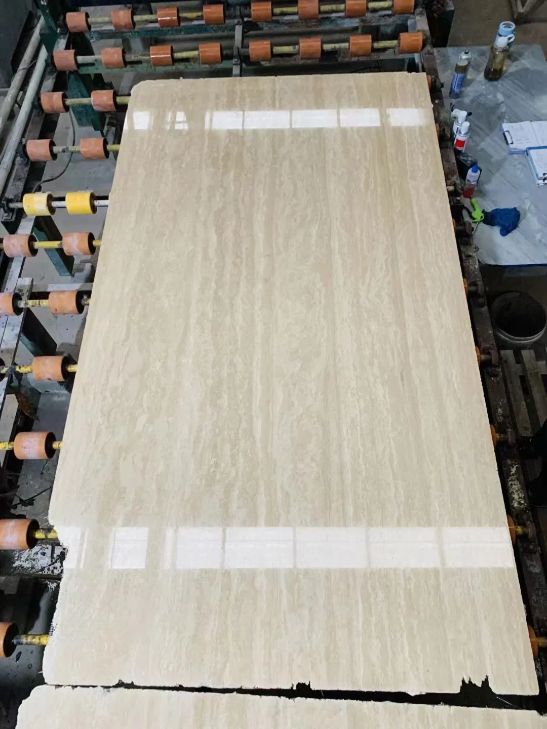 Honed/Polished Real Natural Travertine Stone Marble Italy Slab for Floor Wall Stone Table