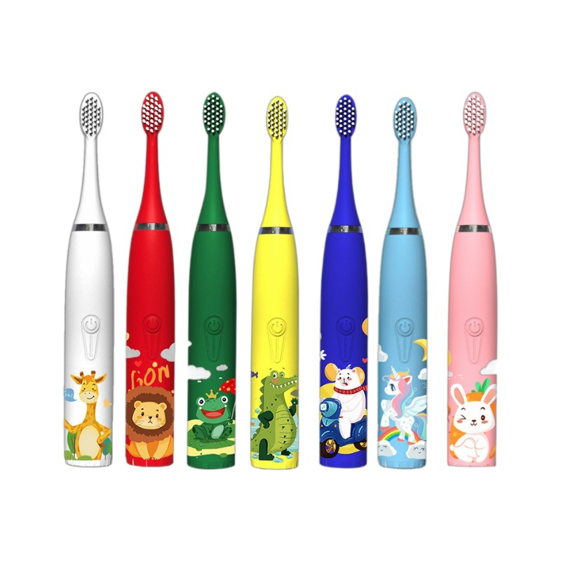 Wholesale Cute Cartoonelectric Tooth Brush Rechargeable Waterproof Kids Electric Toothbrush