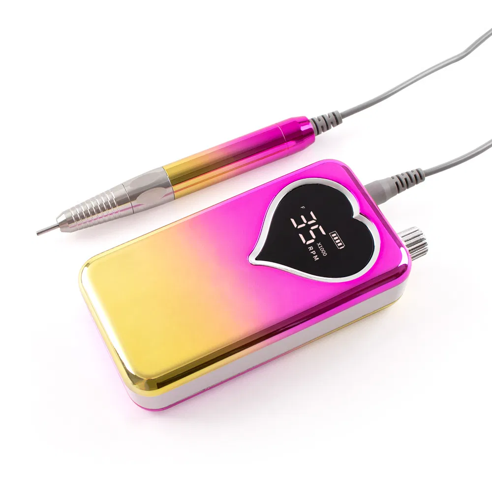 Explosive Gradient Color Portable Nail Polishing Machine Rechargeable Nail Drill 35000 Rpm Electric Nail Removal Nail Tool Nail Machines