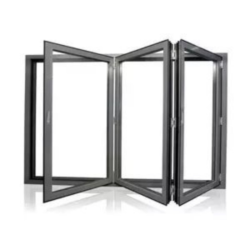 Hot-Sale Vertical Bay Awning Interior Bi-Fold Folding Glass Closet Aluminium Windows and Doors
