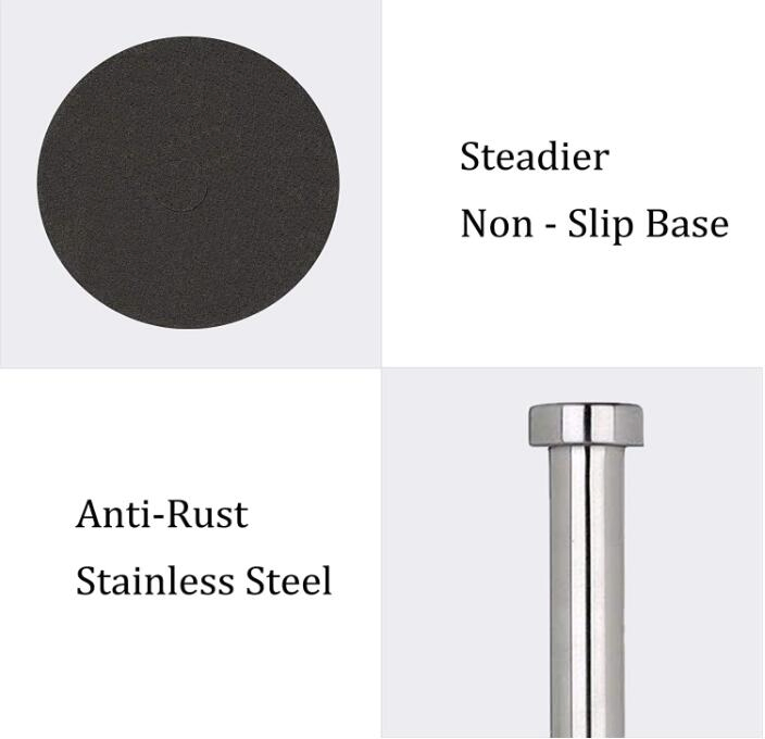 Stainless Steel Paper Towel Holder with Base Vertical Design