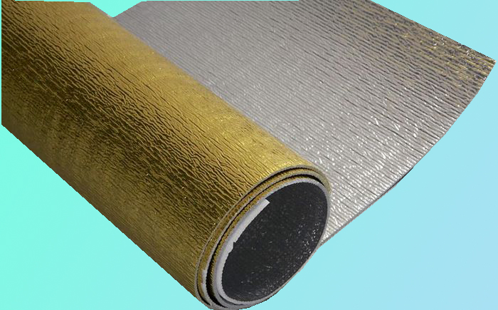 Double Sided Gold Aluminum Film EPE Foam for Heat Insulation