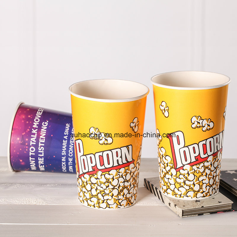 Fashion Popcorn Paper Food Takeaway Bucket