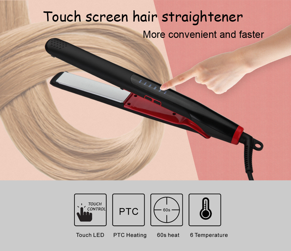 LED Perm Tourmaline Ceramic Straight Hair Splint