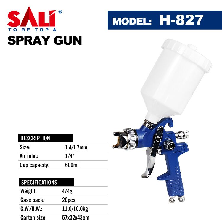 Краскопульт пневматический Sali H-827 600CC