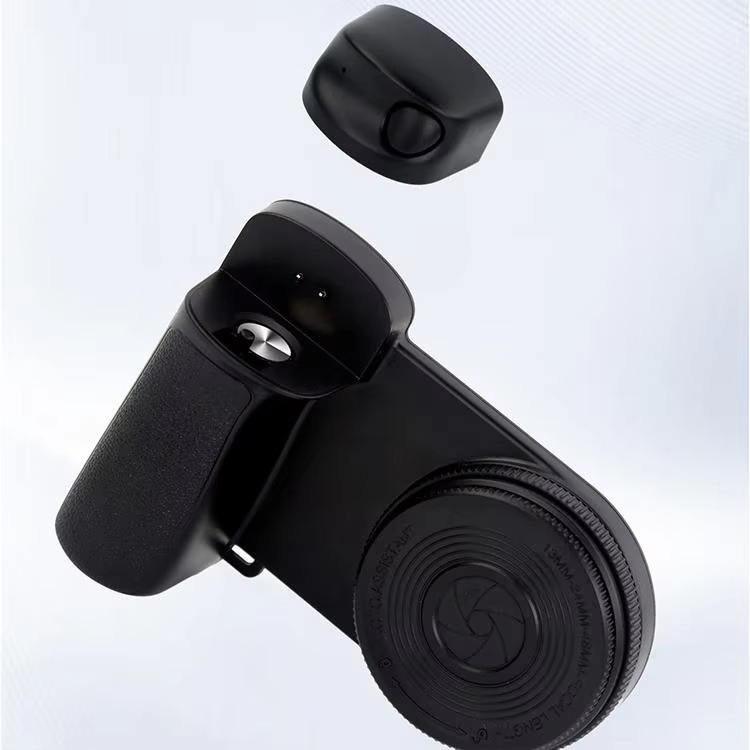 for Magnetic Safe Compatible Shutter Phone Hand Grip Camera Handle Grip Selfie Stabilizer with Fill Light & Reflective Mirror