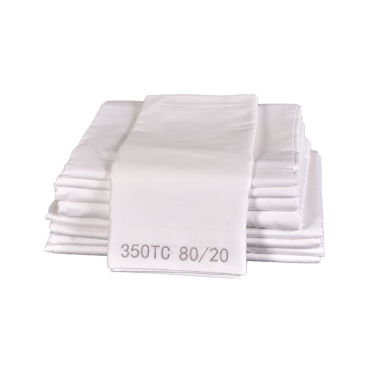 Full Size 80% Cotton and 20% Polyester Bed Sheets for Hotel