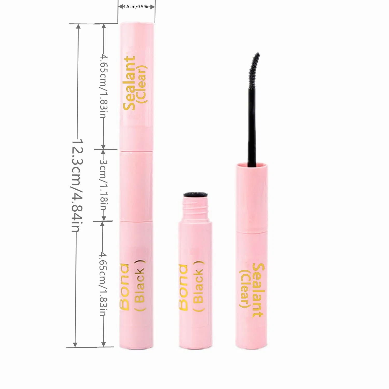 Professional Eyelash Extension Glue with Fast-Drying 2-in-1 Sealant