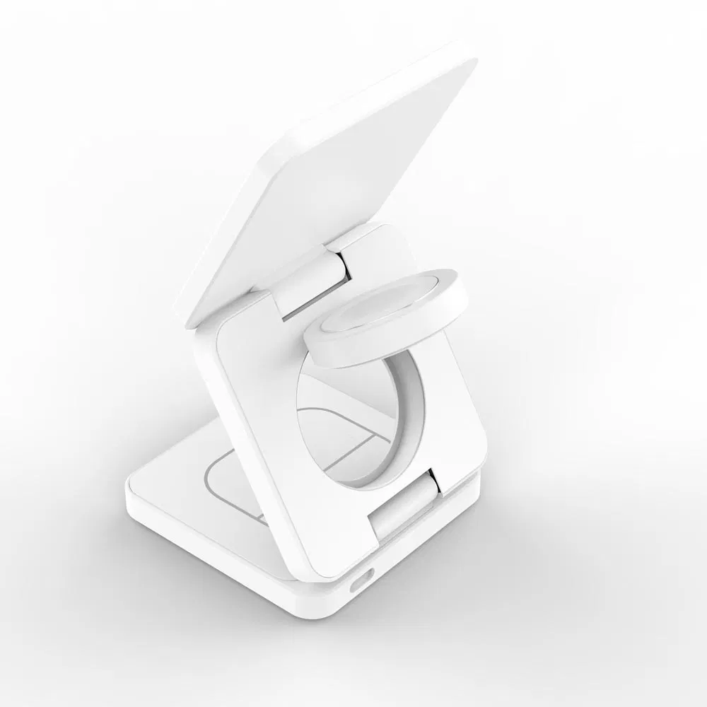 Складной 3-в-1 Qi2 магнитный беспроводной зарядник