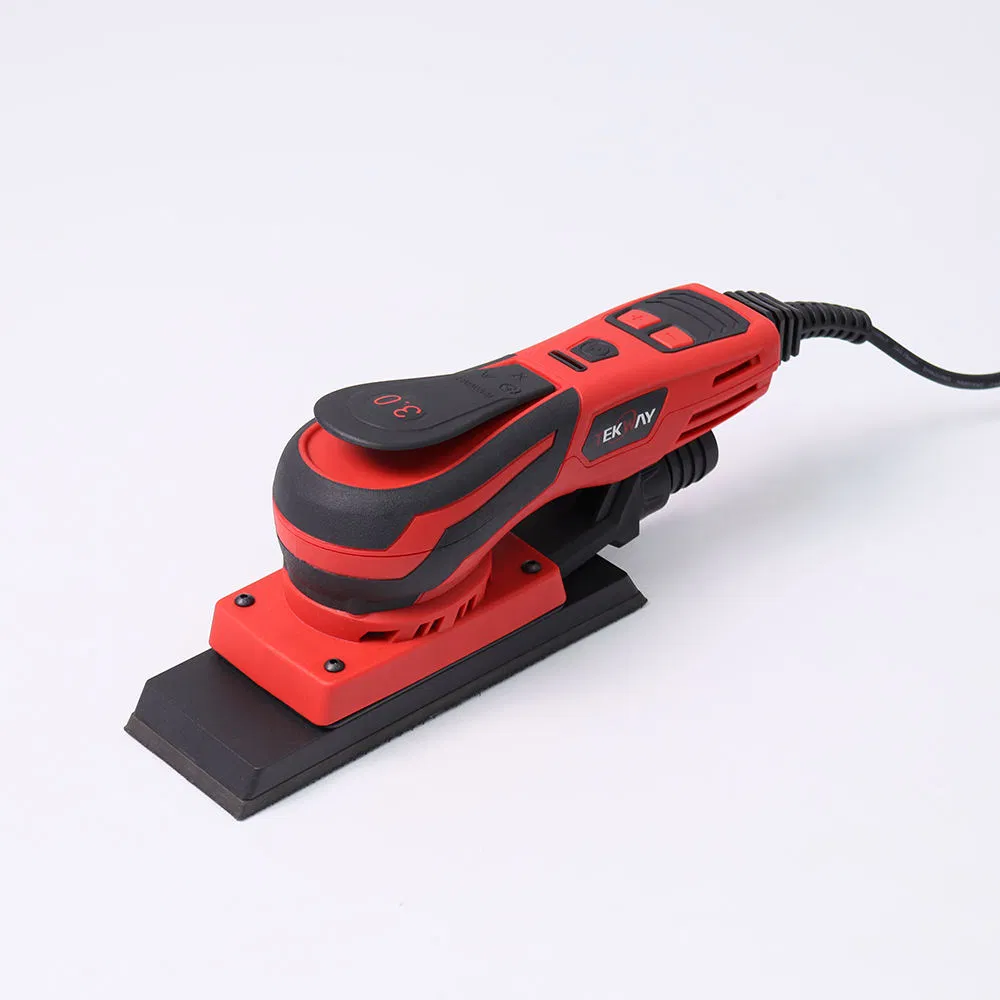 350W Electric Brushless Orbital Square Sander Eccentric 3.0mm with Variable Speed