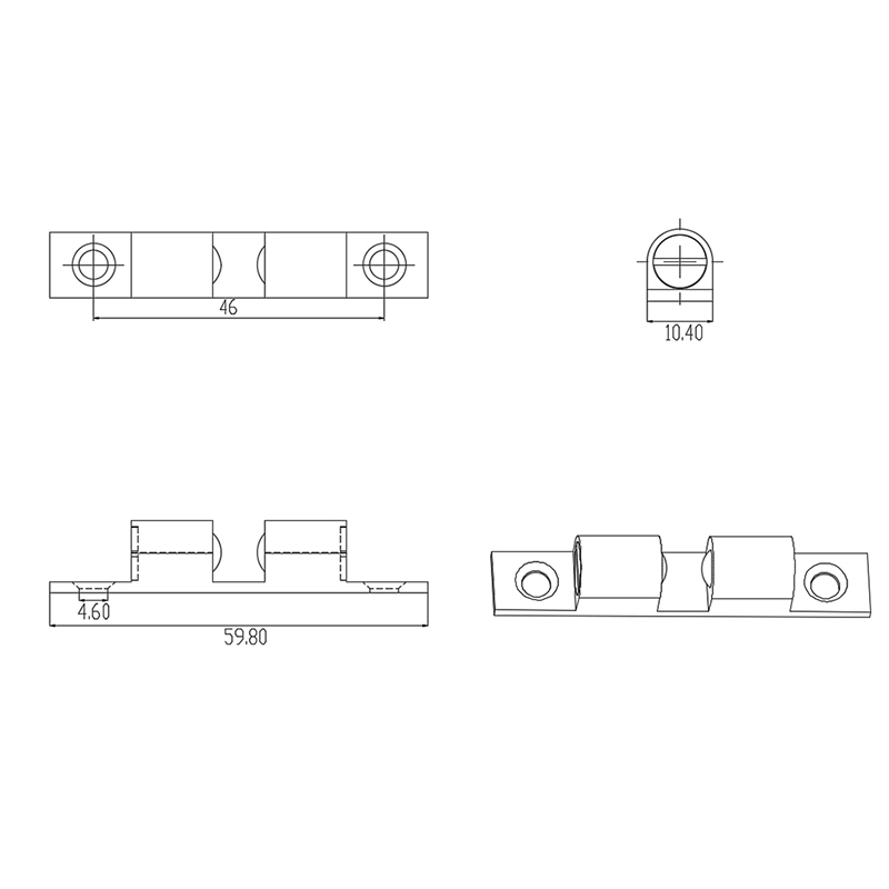 China Manufacturer RoHS ODM OEM 3147 40A Tension Ball Latch Metal Bronde Hardware for Aluminum Profile (40)