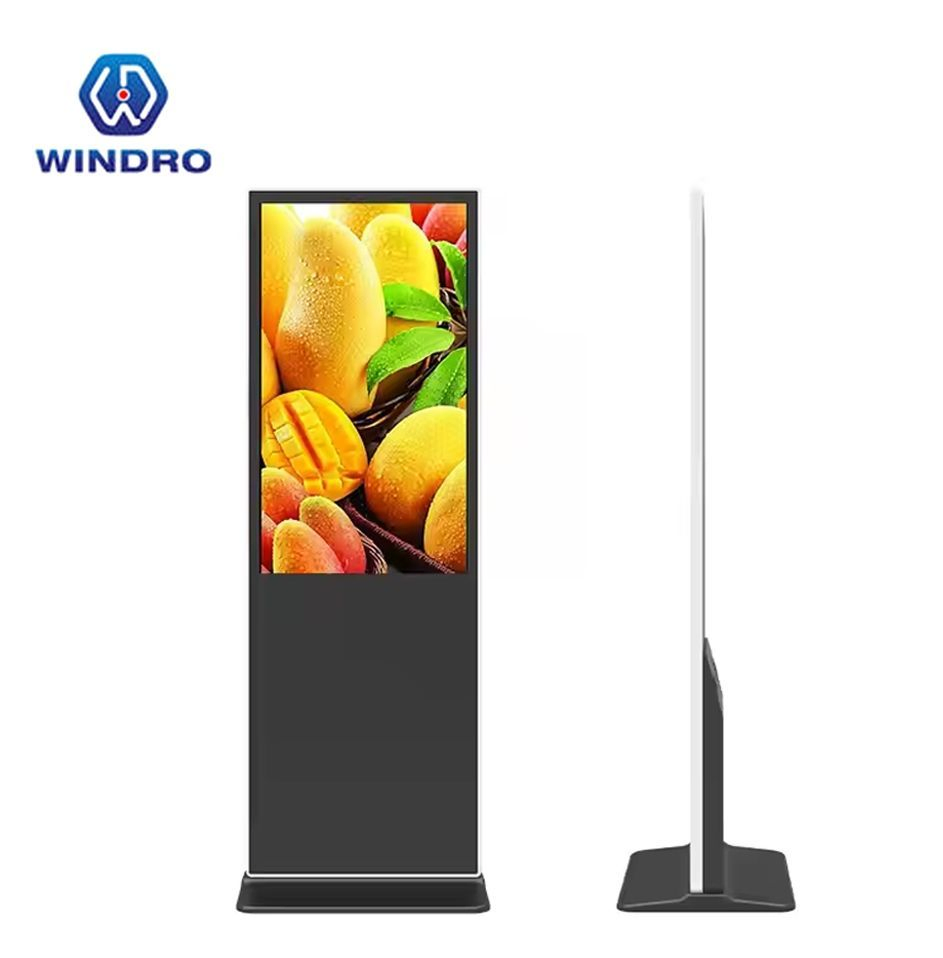 Напольный дисплей 65 дюймов для рекламы, сенсорный, IP65
