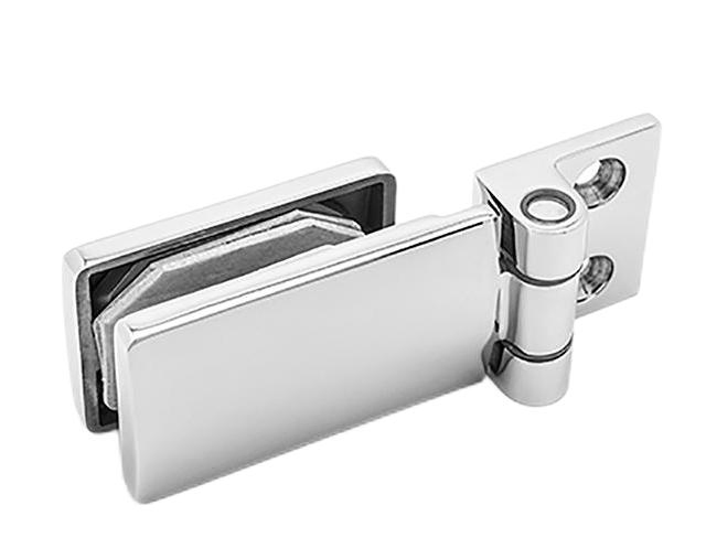2024 Design Heavy Duty Swivel Pivot Adjustable Bisagras OEM Bathroom Shower Enclosure Hardware Patch Fitting Heavy Duty Wall-Mount Glass Hinge
