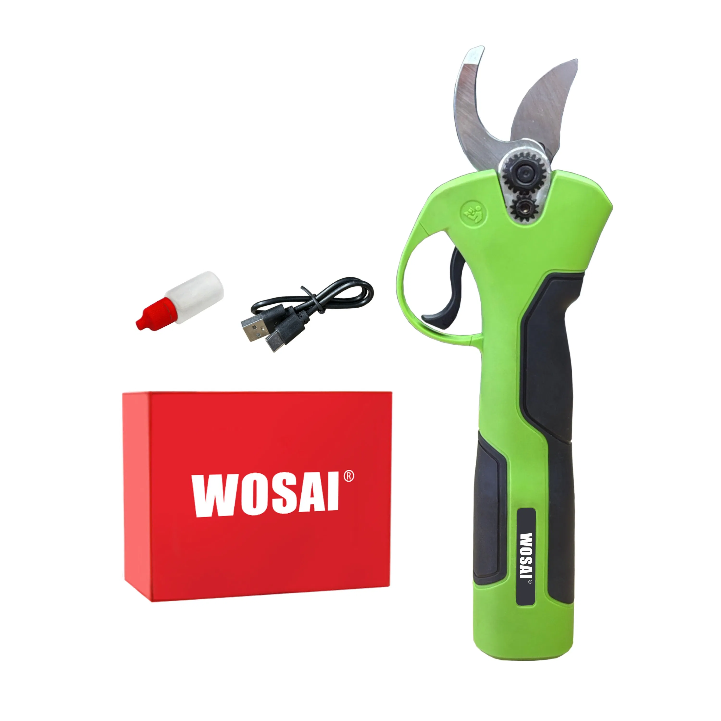 Аккумуляторный секатор Wosai для веток до 35 мм