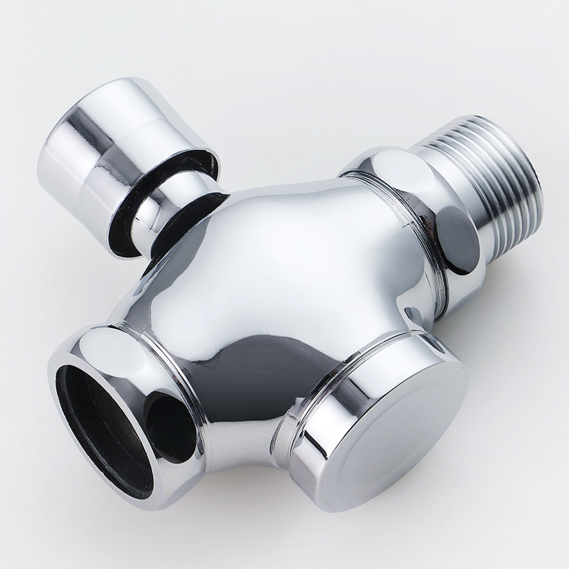 Time Delay Toilet Flush Valve Wc Flushing Valve Easy Operation Romania Brass Zinc Handle Brass Body Flush Valve