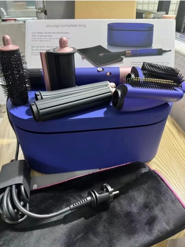 2026 Various Style Hair Curler Hairdryer HS05 Completely Long Top Quality Heatless Styling Nickel Copper Blue Rose Air Wrap