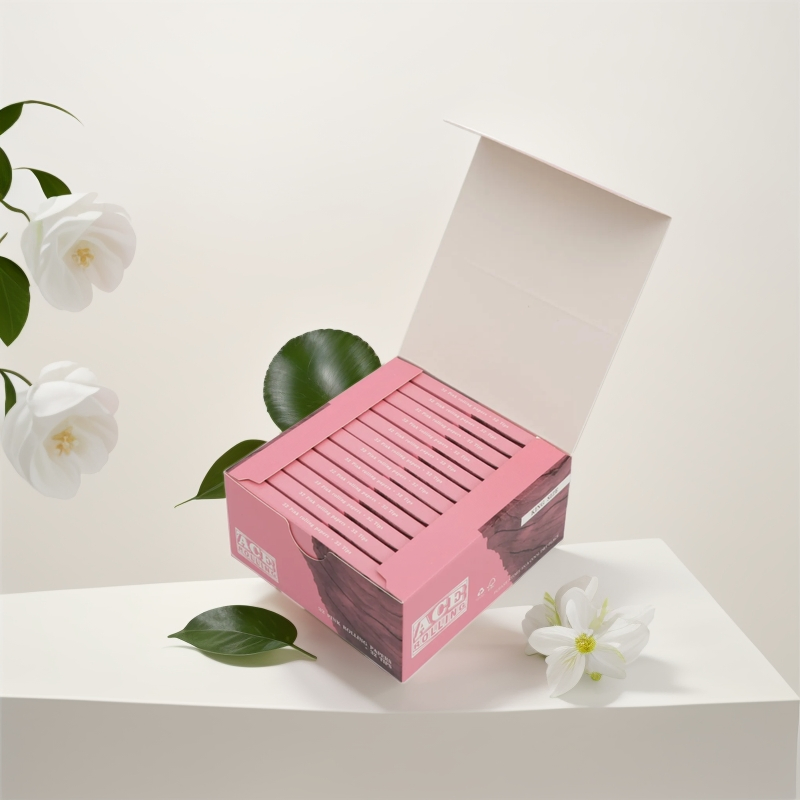 Food-Grade Pink Wood Natural Medium Size 1 1/4 Roller Paper