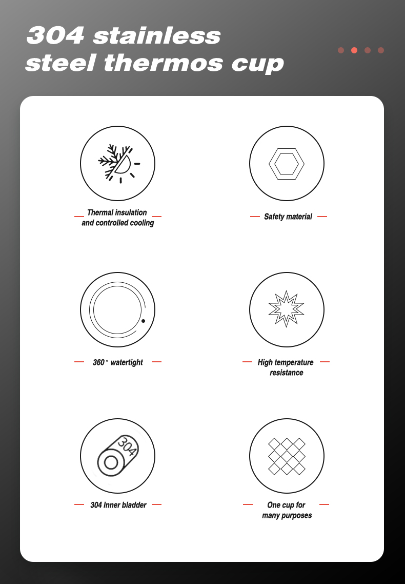 Amazon Hot 304 Double-Layer Stainless Steel Sports Space Pot with Wide Mouth