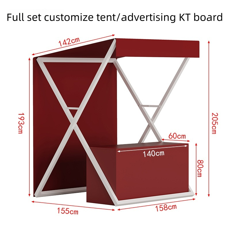 Customize Outdoor Promotion Display Volunteer Station Gazebo Night Market Trailer Booth