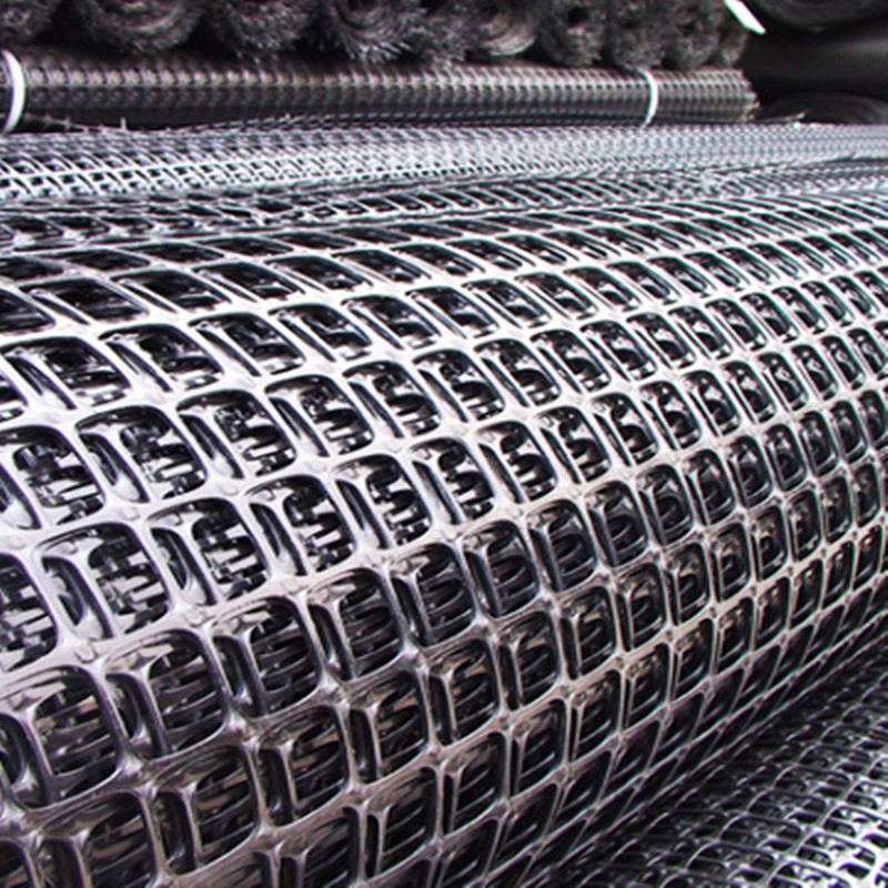 Biaxial Geogrid Geotextile Grid Plastic Grass Paver Grid Plain Polyester Geogrid