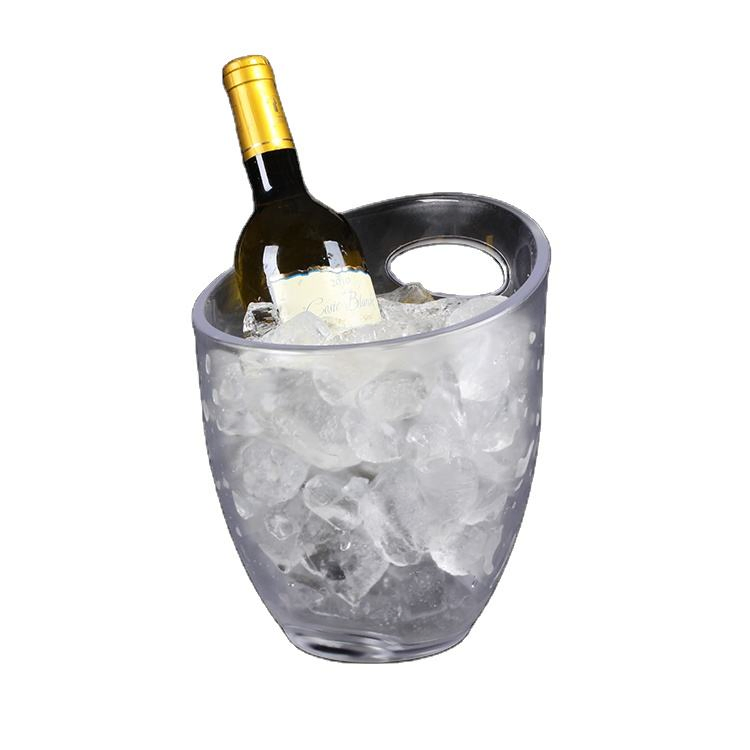 Custom Logo Plastic Bar Champagne 3L 5L Beer Wine Restaurant Home Creative Ice Bucket