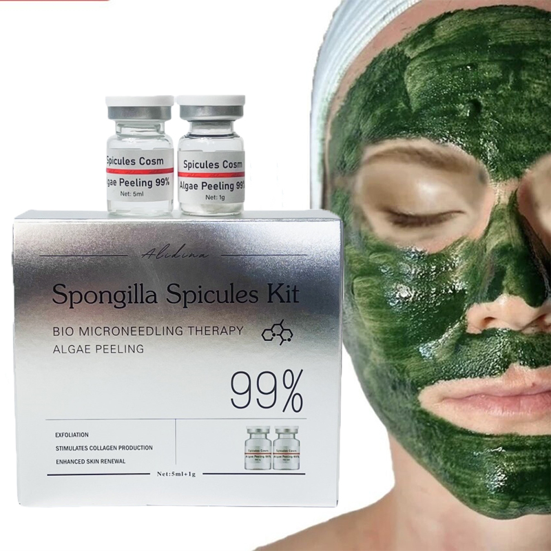 99% Spongilla Spicules Microneedle Serum Powder Algae Bio Peeling for Acne Removal Algae Peeling Stretch Mark Algae Peeling Sponge Spongilla Spicule Serum
